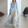 EUGENIA | Elegant Maxi Dress with Floral Pattern