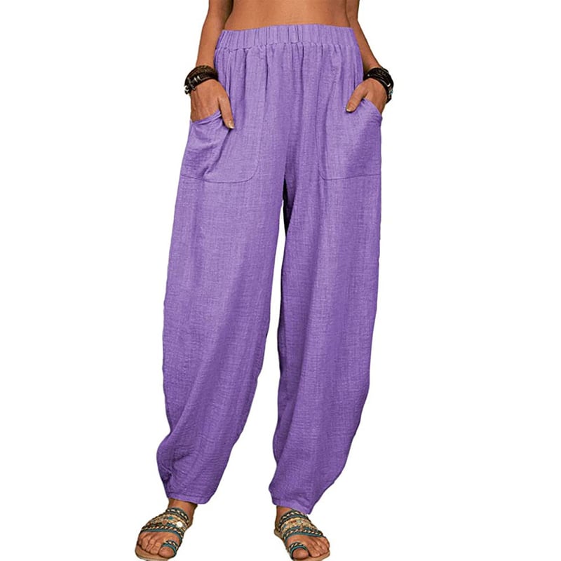 SISI | Loose Cotton and Linen Harem Pants